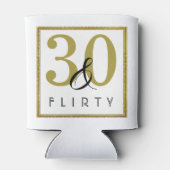 30- en Flirty Gold-30e verjaardag Blikjeskoeler (Achterkant)