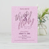 30 en Flirty Verjaardag Kaart (Staand voorkant)