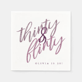 30 en Flirty Verjaardagspartij Papieren servetten