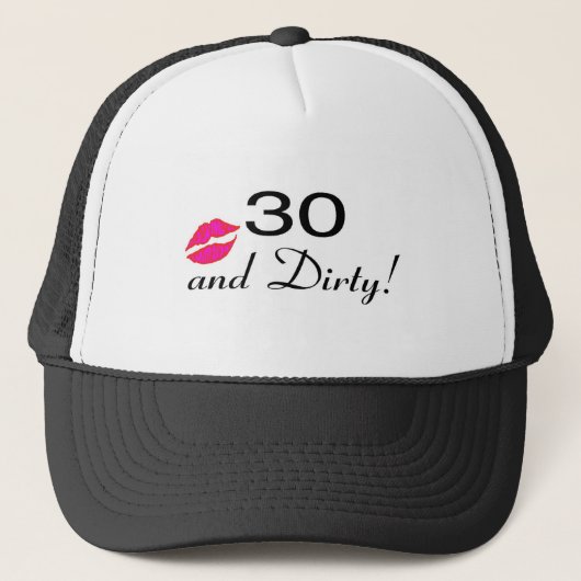 30 en vuile spoelen trucker pet (Voorkant)