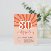 30 et fabuleux Retro 30e anniversaire Invitation (Debout devant)