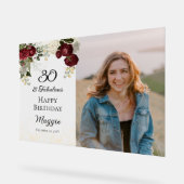 30 et Fabulous Glam Rose Floral fête d'anniversair (Angle)