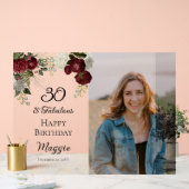 30 et Fabulous Glam Rose Floral fête d'anniversair (Mariage)