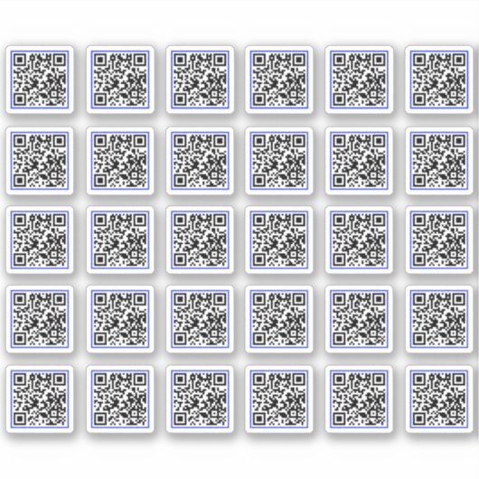 (30 etikettenStickers) douane produceert QR-code Sticker (Voorkant)