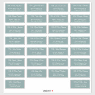 30 Étiquettes d'adresse individuelles pour invités