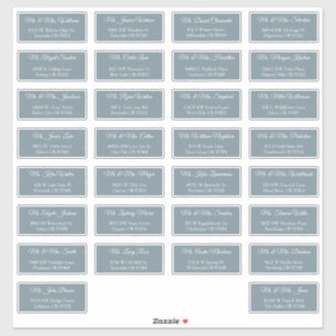 30 Étiquettes d'adresse individuelles pour invités