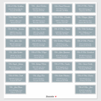 30 Étiquettes d'adresse individuelles pour invités
