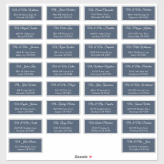 30 Étiquettes d'adresse individuelles pour invités