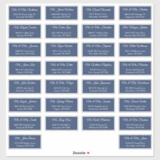 30 Étiquettes d'adresse individuelles pour invités