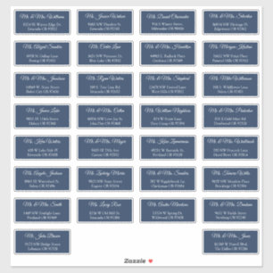 30 Étiquettes d'adresse individuelles pour invités