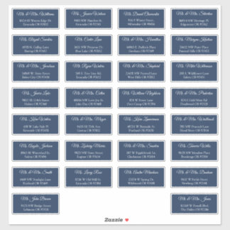 30 Étiquettes d'adresse individuelles pour invités