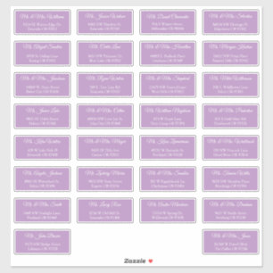 30 Étiquettes d'adresse individuelles pour invités