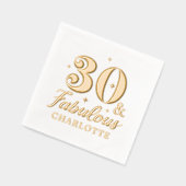 30 & Fabuleux trentième anniversaire Nom personnal (Gauche)