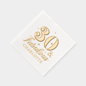 30 & Fabuleux trentième anniversaire Nom personnal (Droite)