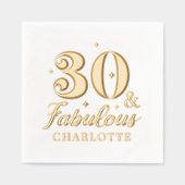 30 & Fabuleux trentième anniversaire Nom personnal (Recto)