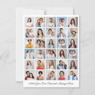 30 Fotocollage Voeg uw eigen Wenskaart toe