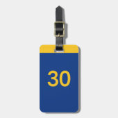 30 Golden Baskeball Bagagelabel (Voorkant verticaal)