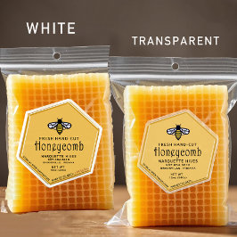 30 Hexagon gevormde waterdichte gele honingraatbij Sticker