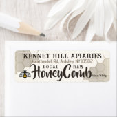 30 Honeypeb & mignonne Bee Raw Honeypeb Étiquette  (En situation)