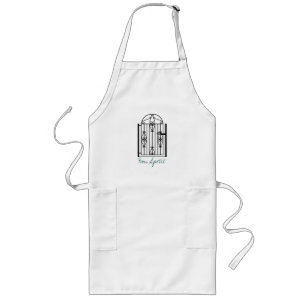 30-inch lang Gourmet Apron met poort Schort