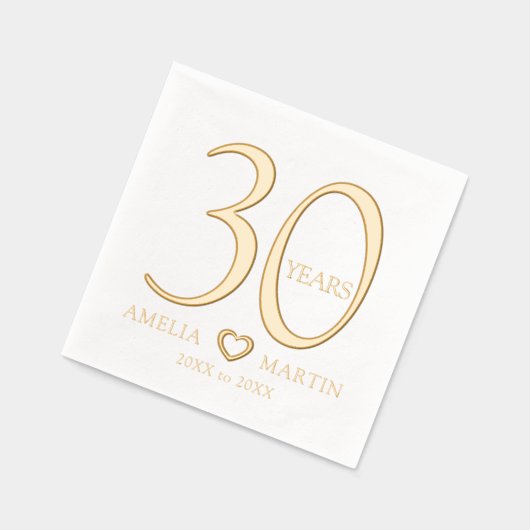 30 jaar 30ste huwelijksverjaardag naam dateert har folie servetten (Links)