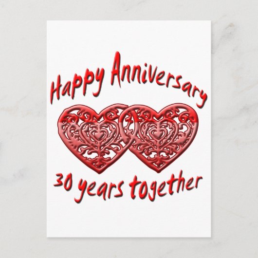 30 jaar briefkaart (Voorkant)