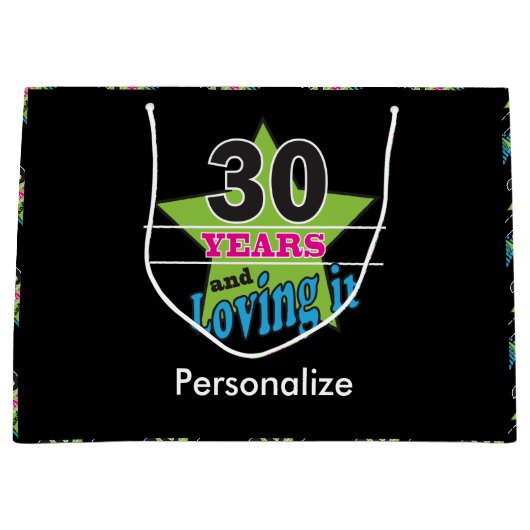 30 jaar en liefhebbend | 30e verjaardag large cadeautasje (Voorkant)
