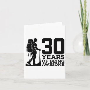 30 jaar Geweldige wandelen 30e verjaardag Kaart