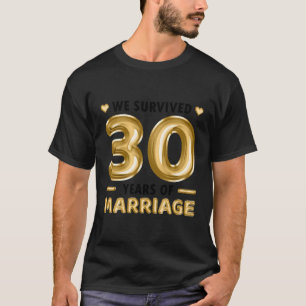 30 Jaar Huwelijk Bruiloft Jubileum T-shirt