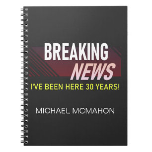 30 jaar Jubileum 30e Acryl werknemer Notitieboek