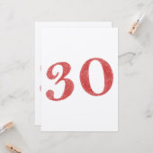 30 jaar jubileum kaart (Voorkant / Achterkant in situ)