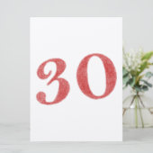 30 jaar jubileum kaart (Staand voorkant)