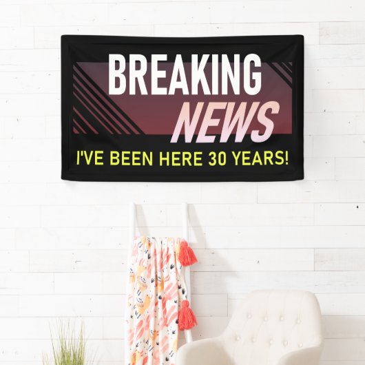 30 jaar Jubileum werknemer Spandoek (Insitu)