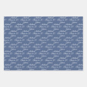 30 jaar Navy Blue 30e verjaardag Inpakpapier Vel (Voorkant 3)