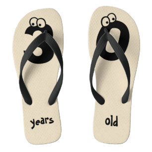 30 jaar oud Funny Numbers Birthday Teenslippers