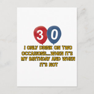 30 jaar oude design briefkaart