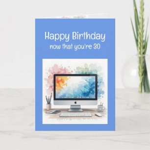 30 jaar oude Fun Old Age Verjaardag Kaart