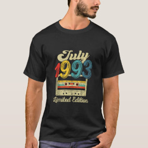 30 jaar oude geschenken Retro juli 1993 Cassette 3 T-shirt