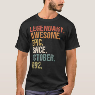 30 jaar oude grappigheid Geweldige sinds oktober 1 T-shirt