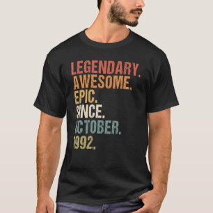 30 jaar oude grappigheid Geweldige sinds oktober 1 T-shirt