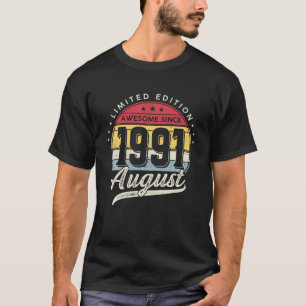 30 jaar oude Limited Edition Geweldige sinds 1991  T-shirt