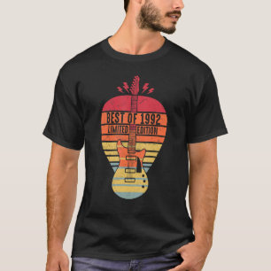30 jaar oude verjaardag best of 1992 gitaar t-shirt