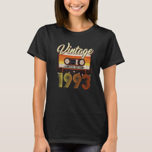 30 jaar oude Vintage 1993 30e verjaardag Cassette  T-shirt