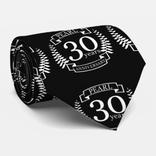 30 jaar Pareldag van de 30e bruiloft Stropdas