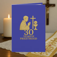 30 Jaar Priesterwijding Goud Elegant Katholiek