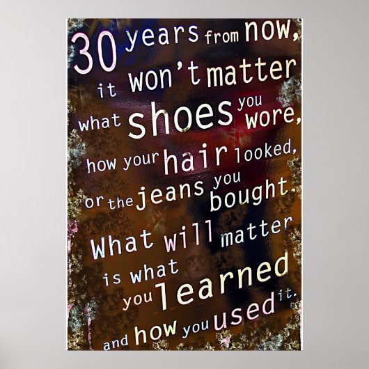 30 jaar vanaf nu poster (Voorkant)