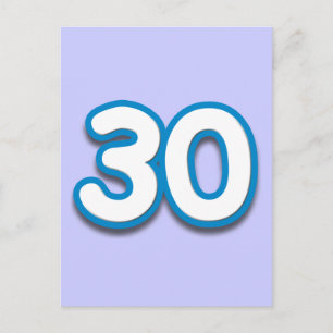 30 Jaar Verjaardag of Jubileum - Tekst toevoegen Briefkaart