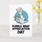 30 januari - Bubble Wrap Appreciation Day Kaart (Gele Bloem)