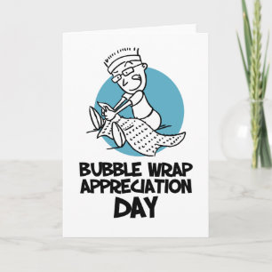 30 januari - Bubble Wrap Waardedag Kaart