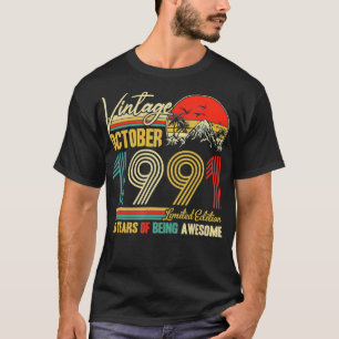 30-jarige Vintage oktober 1991 Mannen Vrouwen 30e T-shirt